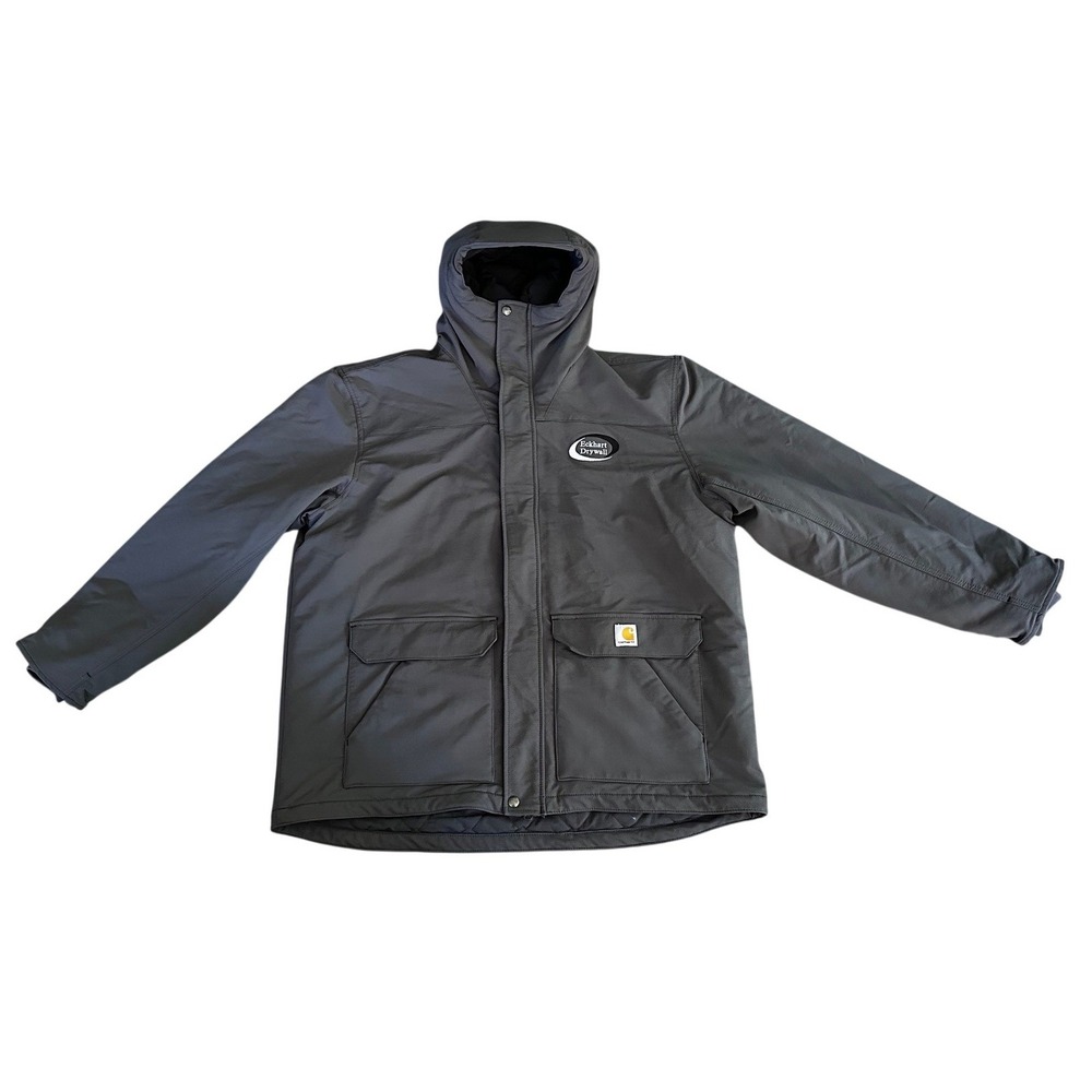 Carhartt Grey Super Dux Relaxed Fit Insulated Hooded Jacket XL W/ Brand Patch